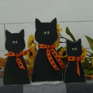 Wooden Sitting Cat Cutouts