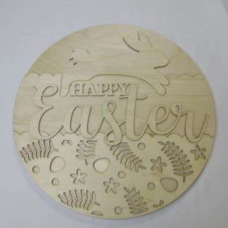 Vintage Bunny Happy Easter Overlay