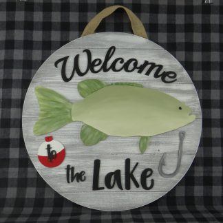 Welcome to the Lake wood pieces