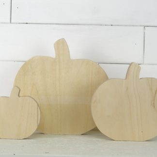 Chunky Wood Pumpkin Cutout