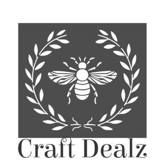 Bee and Leaves Stencil