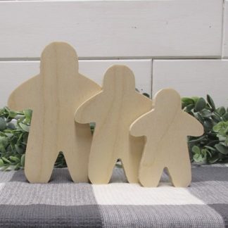 Wood Gingerbread Cookie Cutout