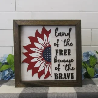 Land of the Free Framed Sign Kit