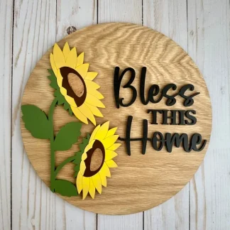Sunflower Bless This Home Overlay Kit