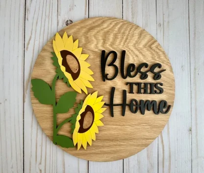 Sunflower Bless This Home Overlay Kit