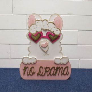 Wooden No Drama Llama